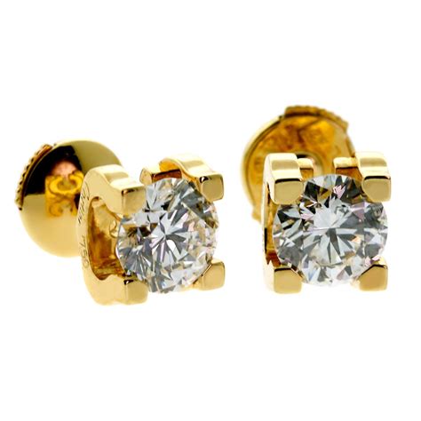 cartier diamond studs|cartier studs price.